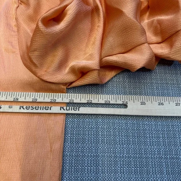 New Vince Camuto Puff Sleeve Top Medium Romantic Cottagecore Orange‎ Feminine - Picture 8 of 10